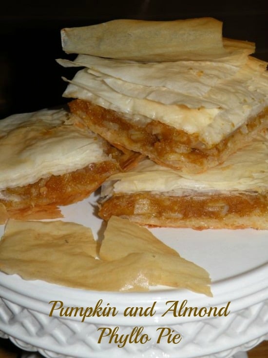 Post image for Pumpkin and Almond Phyllo Pie – Kolokithopita