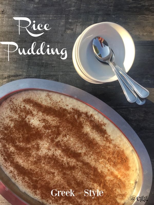 Post image for Greek Creamy Rice Pudding-Rizogalo