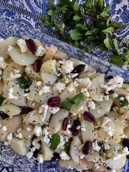 Greek Potato Salad with Feta and Mint