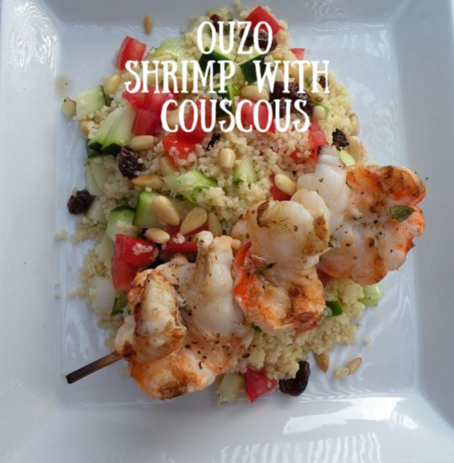 Post image for Ouzo Shrimp with Couscous – Garides