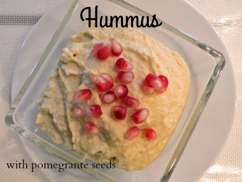 Hummus with Pomegrante