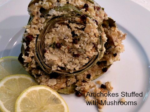 Post image for Artichokes Stuffed with Bulgur and Mushrooms – “Anginares”