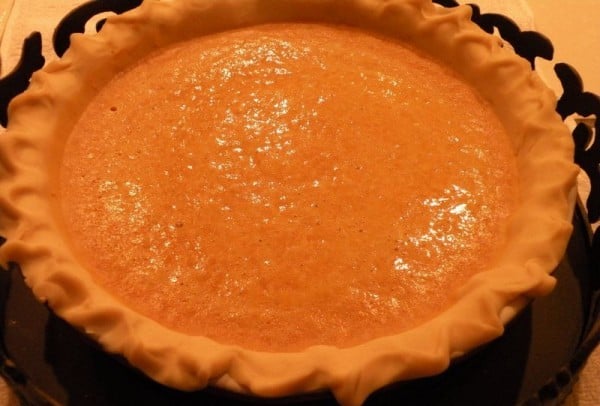 Favorite fresh pumpkin pie