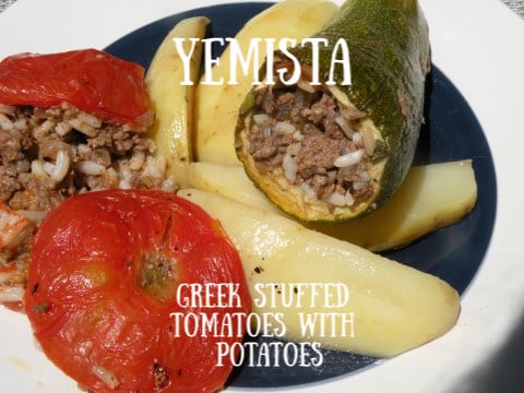 Post image for Greek Stuffed Tomatoes and Zucchini with Potatoes “Yemesta”