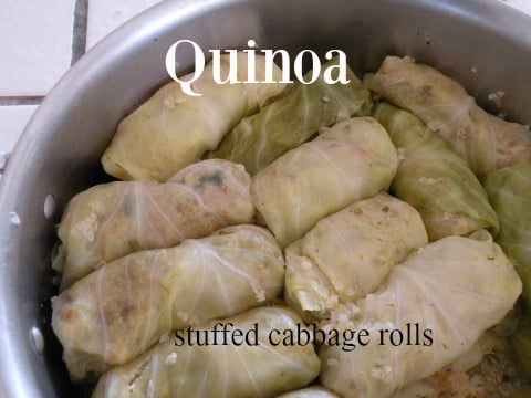 Post image for Quinoa Stuffed Cabbage Rolls – “Lahanodolmathes”