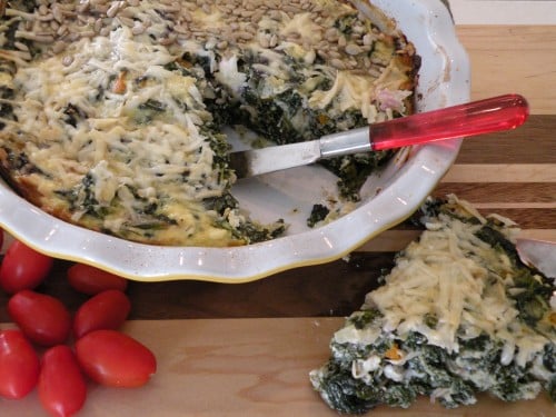 Post image for Mary’s Crustless Greens Pie