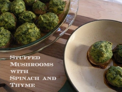 Post image for Stuffed Mushrooms with Spinach and Thyme