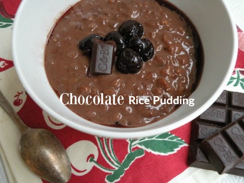 Post image for Chocolate Rice Pudding with Balsamic Cherry Topping