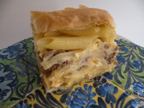 Greek Pastichio with Phyllo.