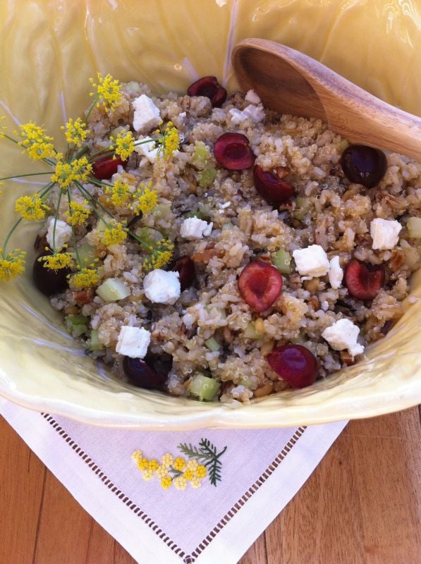 Quinoa with Wild Rice and Cherries California Greek Girl — California Greek Girl