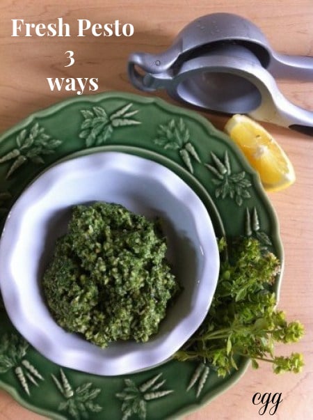 Post image for Fresh Pesto Three Ways