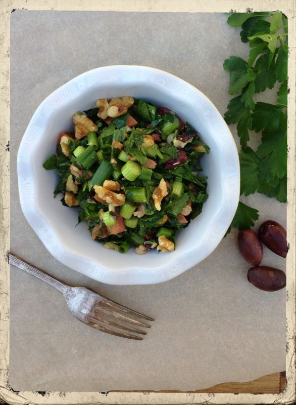 Greek Parsley Garden Salad California Greek Girl — California Greek Girl