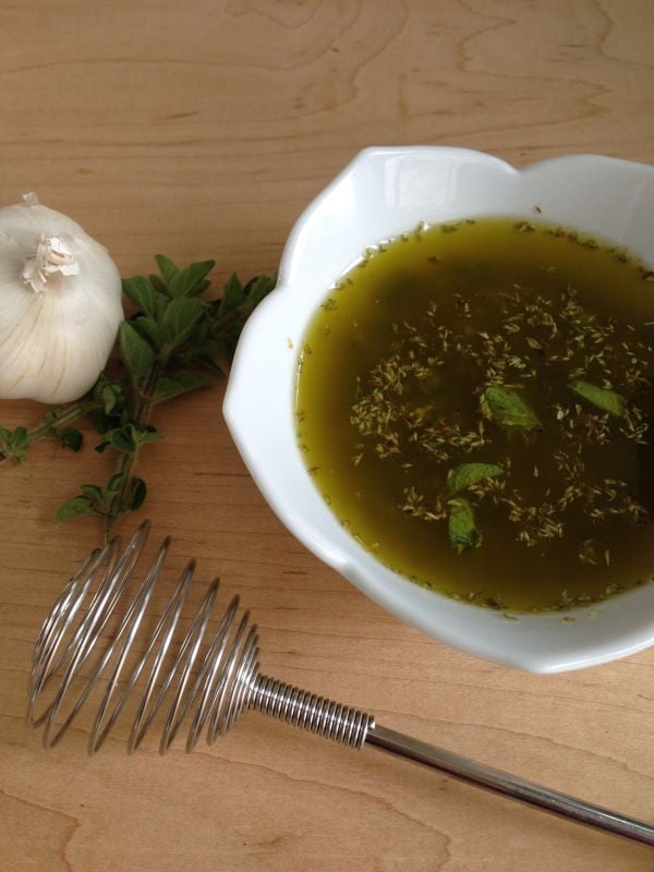 Greek olive oil dressing