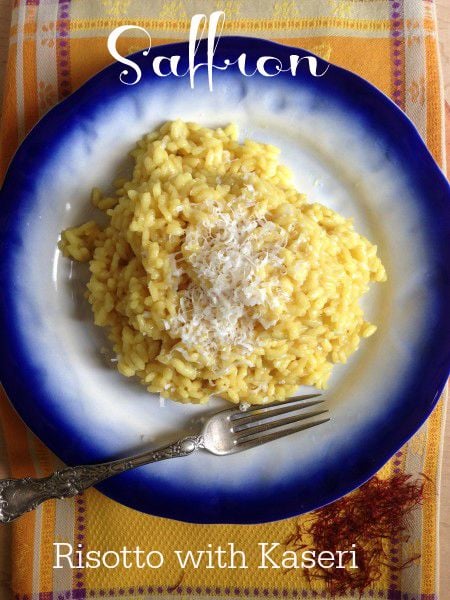 Post image for Saffron Risotto with Kasseri or Parmesan