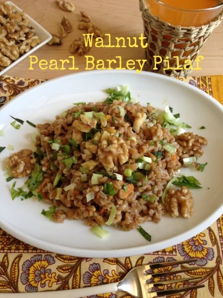 Post image for Walnut Pearl Barley Pilaf