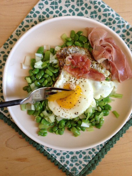 Eggs and Fava Beans
