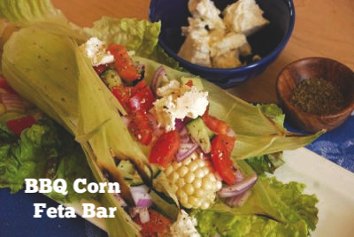 Post image for BBQ Corn with Feta Salad Bar