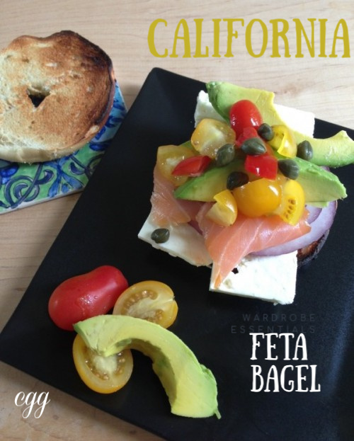 Post image for California Feta Bagel with Avocado