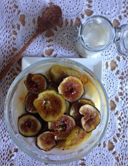 Post image for Homemade Greek Yogurt with Fig Chips