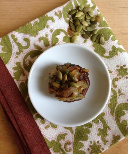 Post image for Mushroom Caps Stuffed with Hatch Chiles