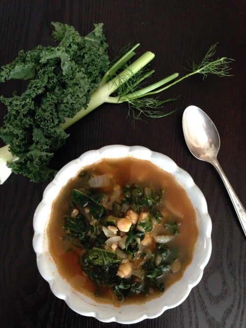 Post image for Chickpea Soup with Kale and Barley