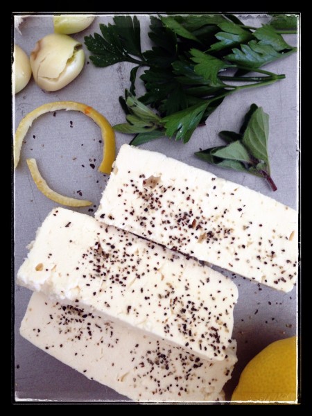 Greek feta strips for Kapia Peppers.