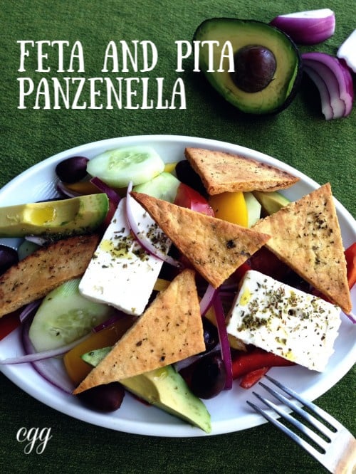 Post image for Feta with Pita Panzanella Salad