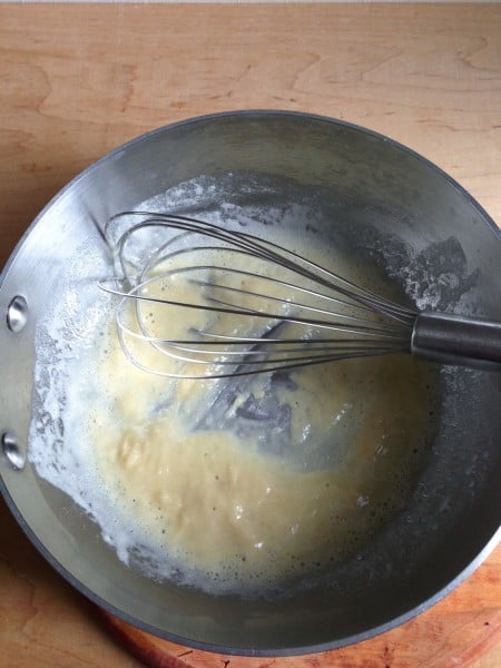 Steps to a bechamel sauce