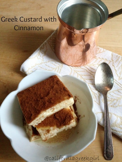 Post image for Greek Custard with Cinnamon “Krema”