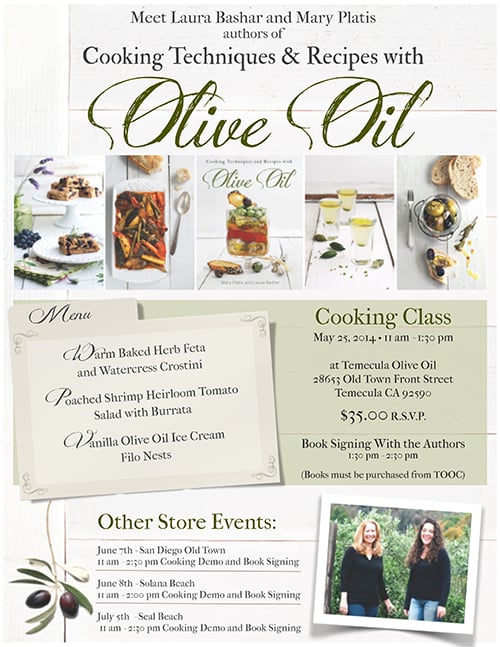 Post image for Join Us for an Olive Oil Cooking Class