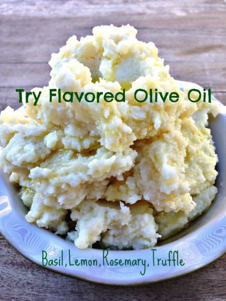 Flavored Olive Oil with Mashed Potatoes
