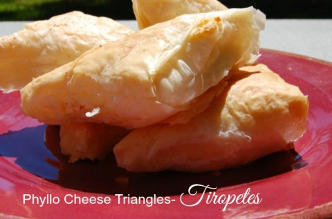 Phyllo Cheese Triangles Tiropetes
