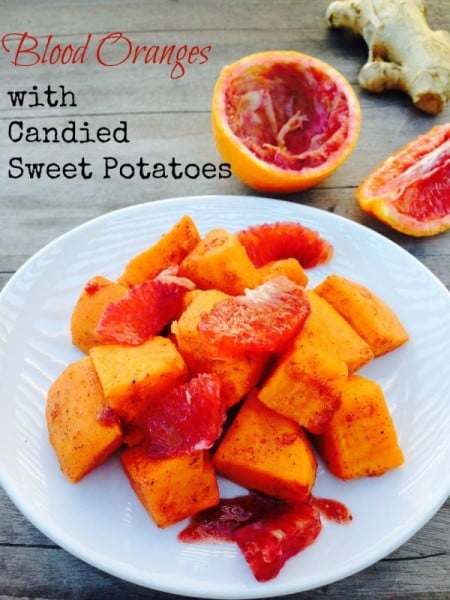 Blood Oranges with Sweet Potatoes