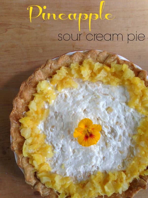 Post image for Pineapple Sour Cream Pie