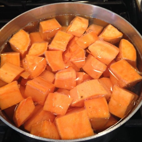 Boiling and Cooking Sweet Potatoes