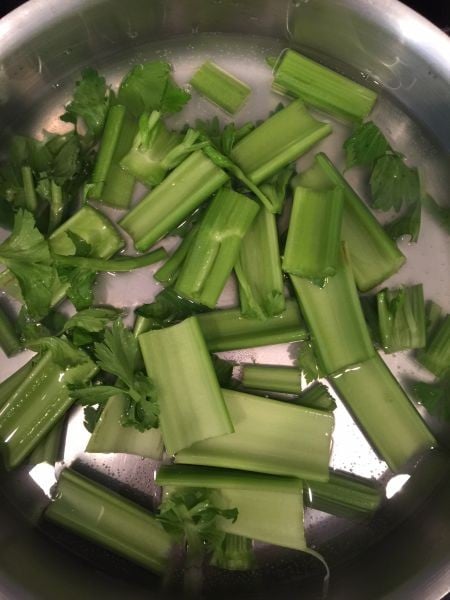 Blanching Celery