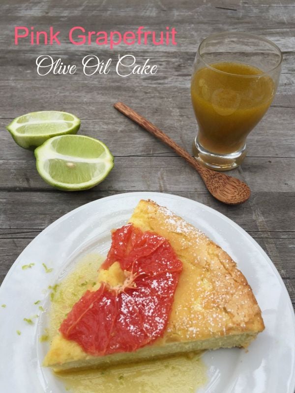 Post image for Pink Grapefruit Olive Oil Cake with Dressing