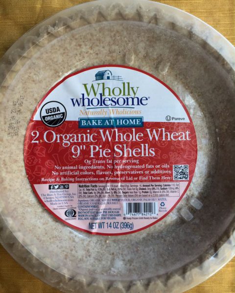 Organic whole wheat pie crust