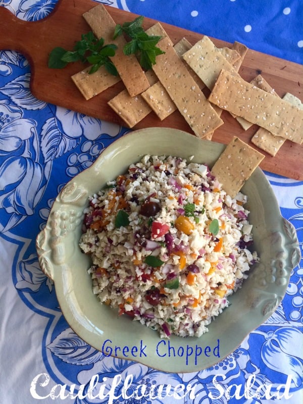 Post image for Greek  Chopped Cauliflower Salad