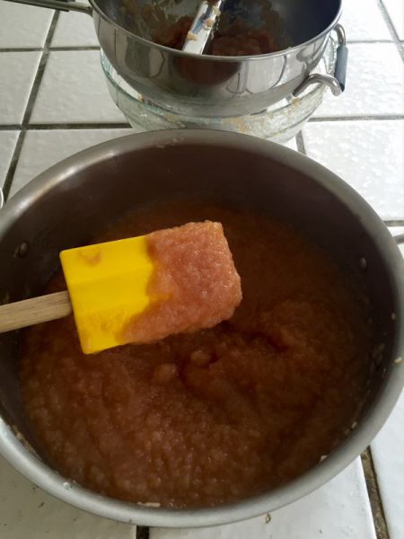 making apple butter