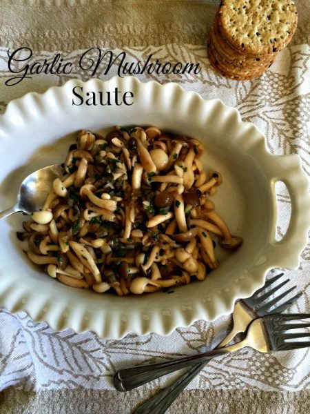 Garlic Mushroom Saute