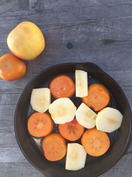 persimmon tarte tatin