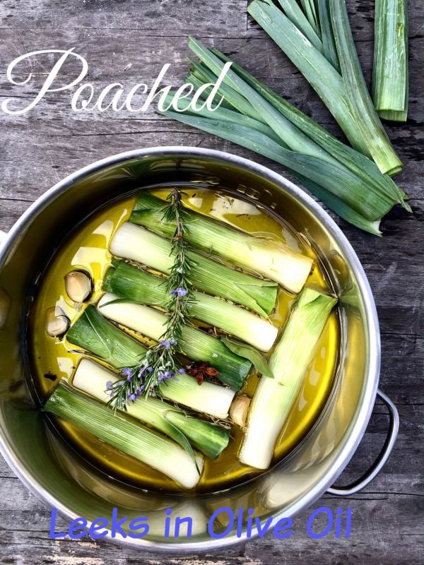 Post image for Poached Leeks in Extra Virgin Olive Oil