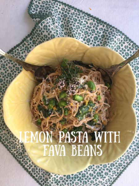Post image for Lemon Pasta with Fava Beans and Greens