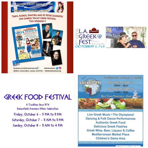 Post image for Greek Festivals in California for October 2017