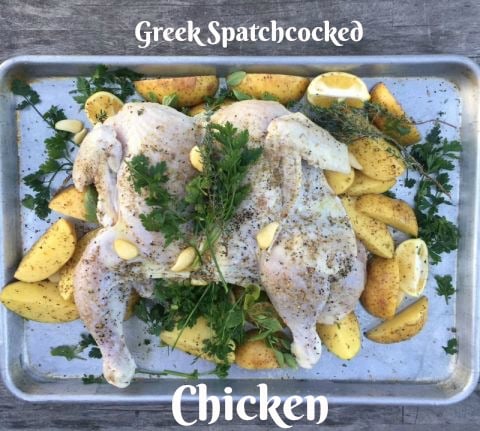 Post image for Spatchcocked Greek Lemon Chicken with Potatoes