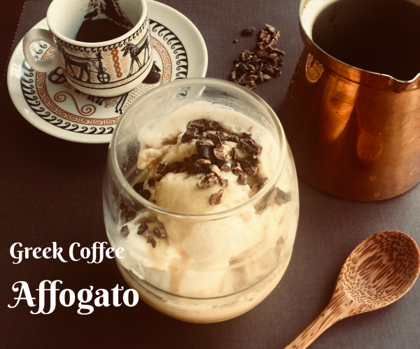 Greek Coffee Affogato with Riki - California Greek Girl