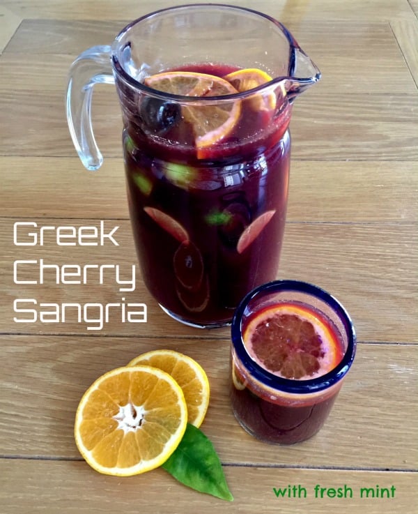 Post image for Greek Cherry Sangria with Fresh Mint