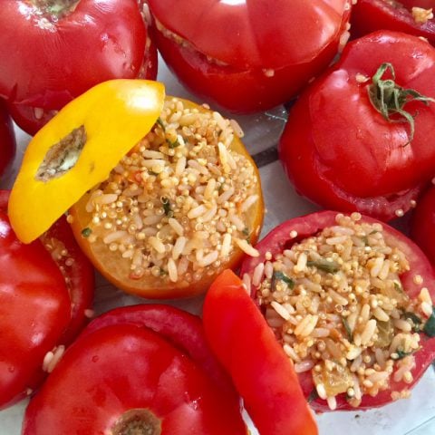 Greek Stuffed Tomatoes