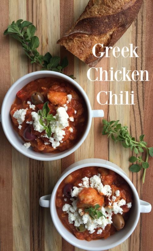 Post image for Greek Chicken Chili with Oregano